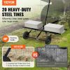 VEVOR Tow Behind Dethatcher, 40-inch Tow Dethatcher with 20 Spring Steel Tines, Lawn Dethatcher Rake for ATV or Mower