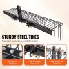 VEVOR Tow Behind Landscape Rake, 72" Tow Dethatcher with 32 Steel Tines, Lawn Dethatcher Rake Attaches to Category 1, 3 Point Hitch for Tractor